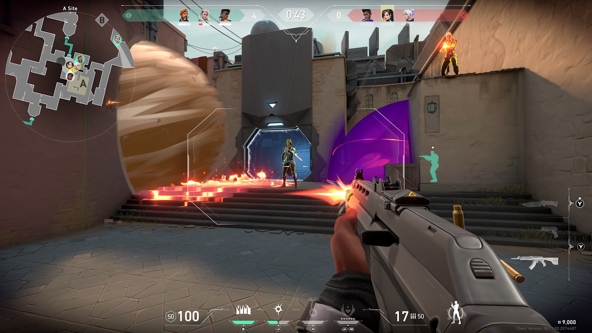 Valorant competitive match gameplay